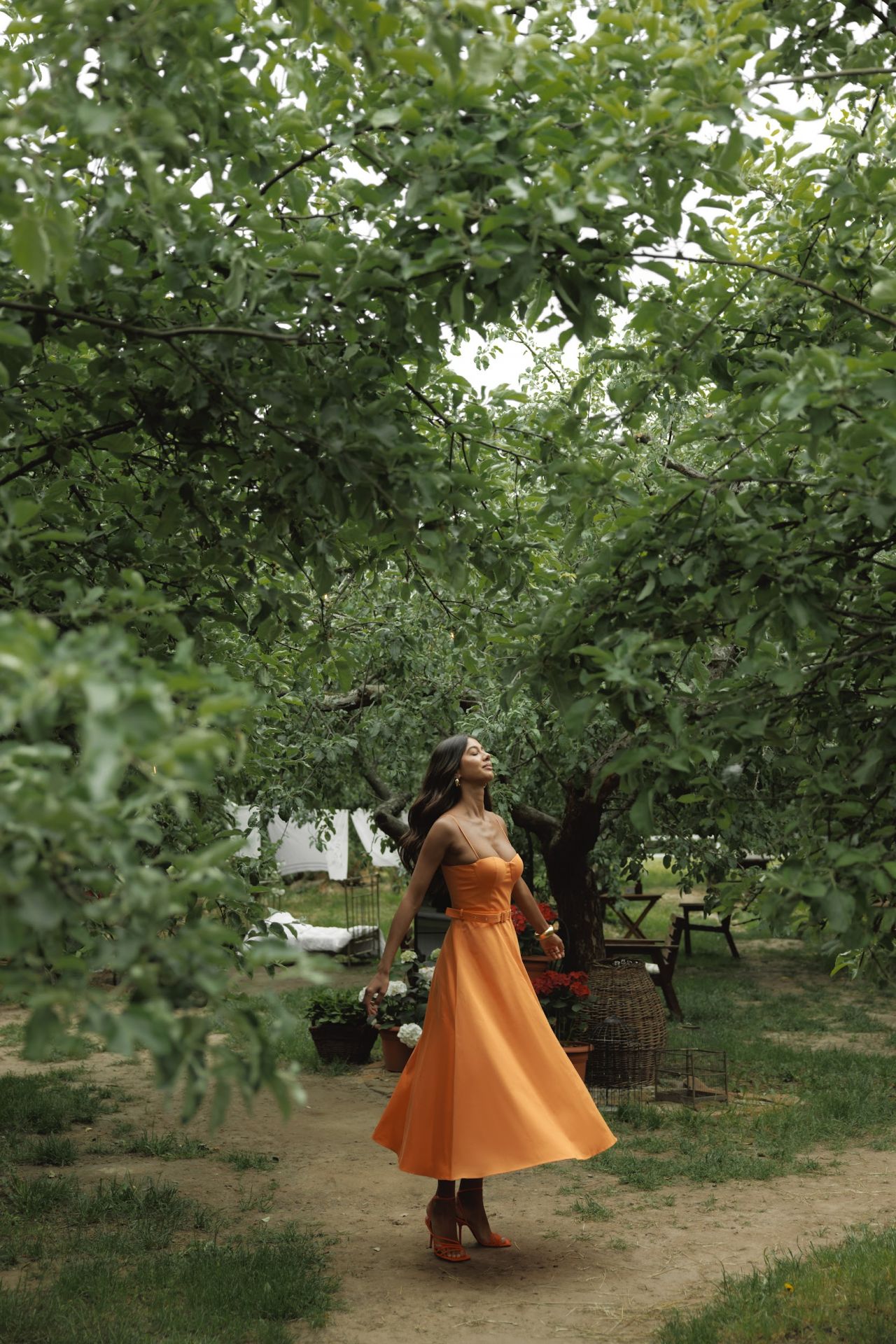 Сукня Флоренція maxi помаранчева