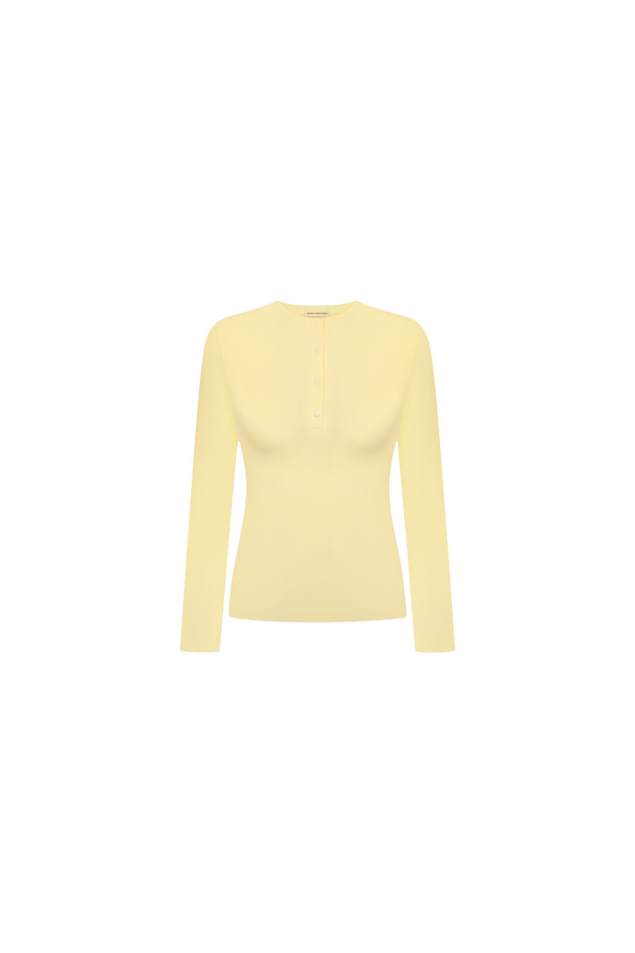 Кофта на кнопках бананова