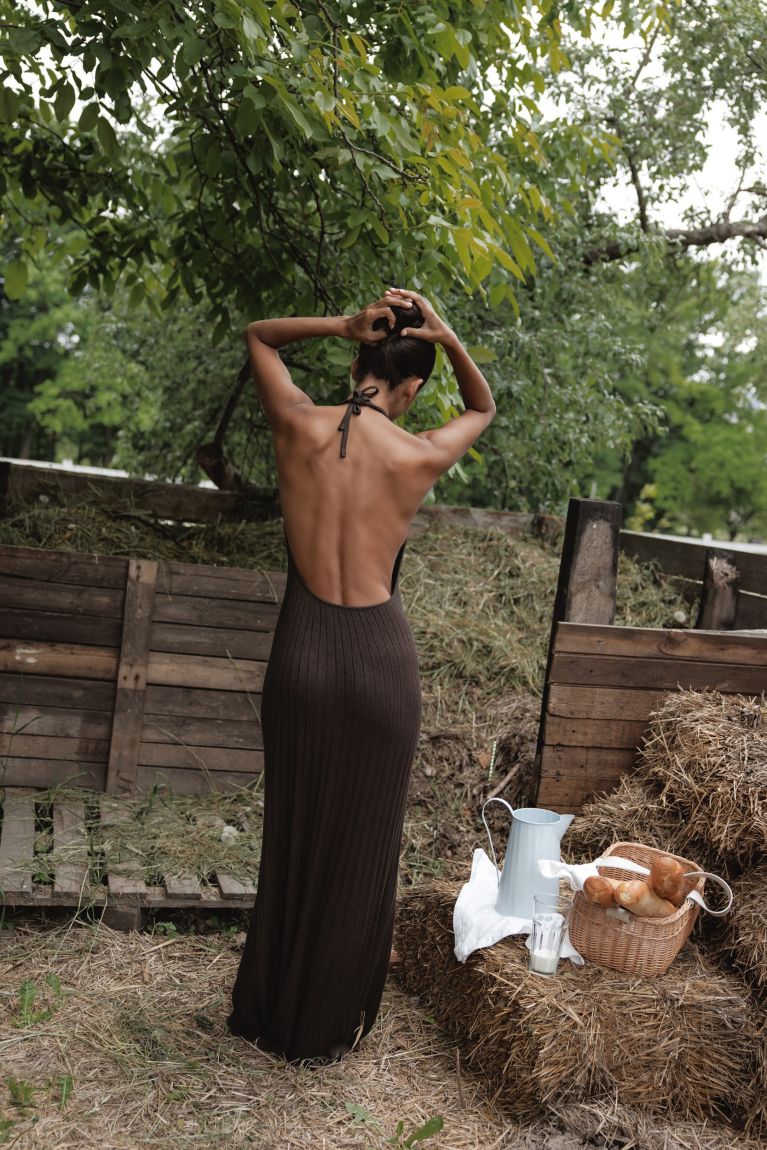 Сукня в'язана Vikki шоколад