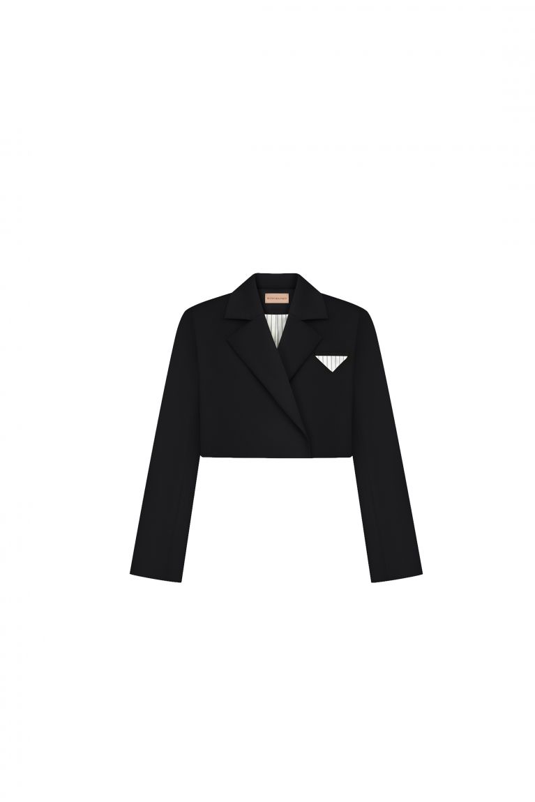 Жакет short чорний