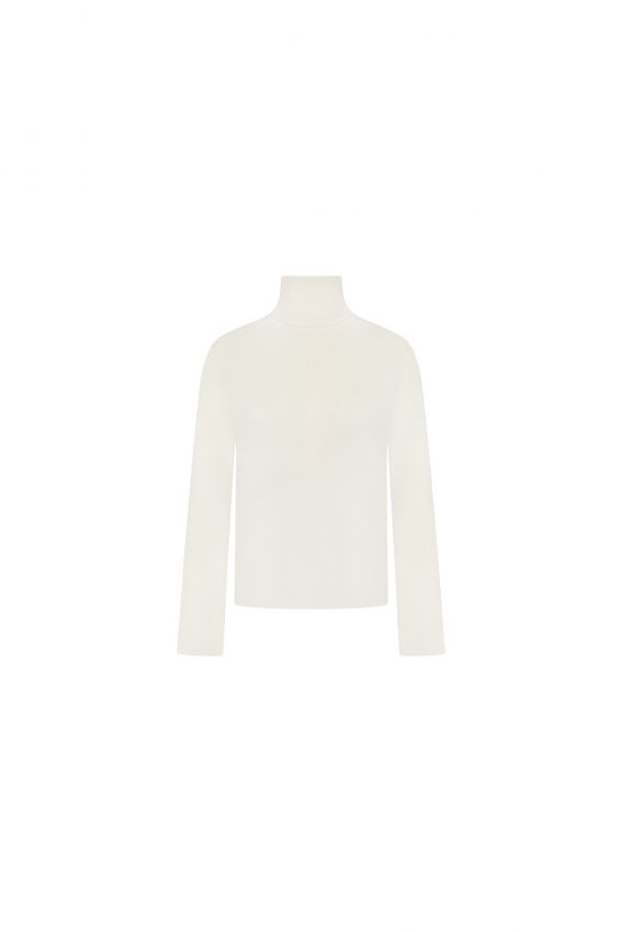 Гольф вовна молочний