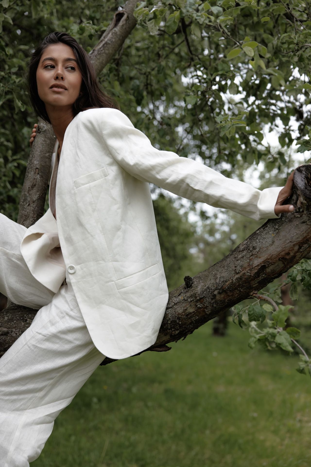 Костюм Кіото льон молочний