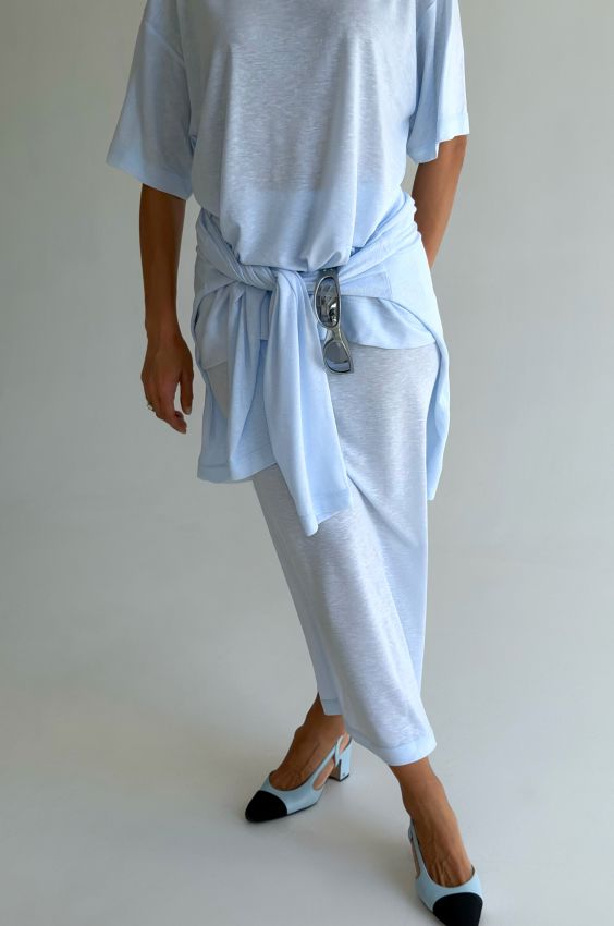 Спідниця soft touch блакитна
