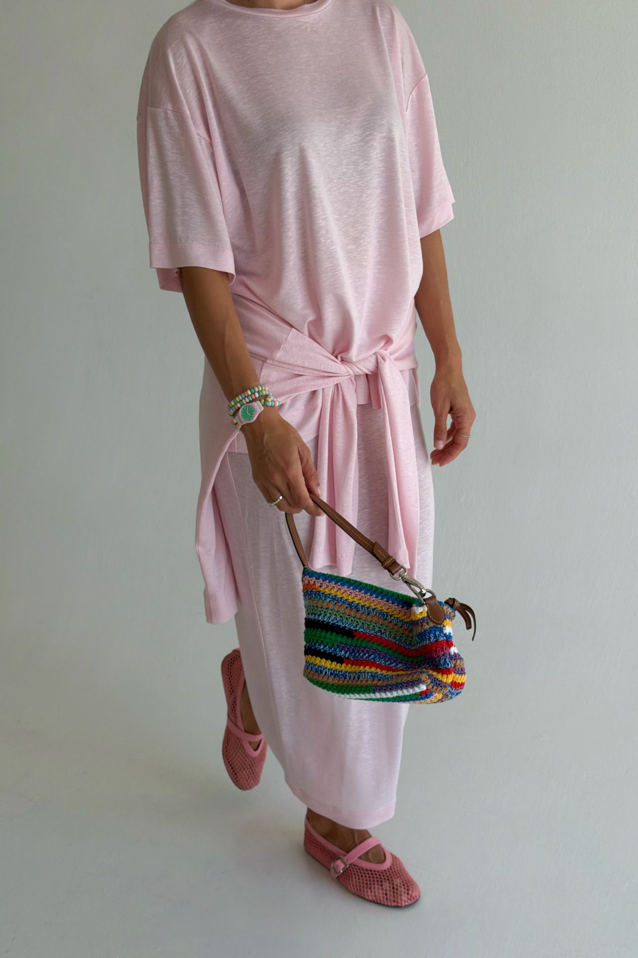 Футболка soft touch рожева