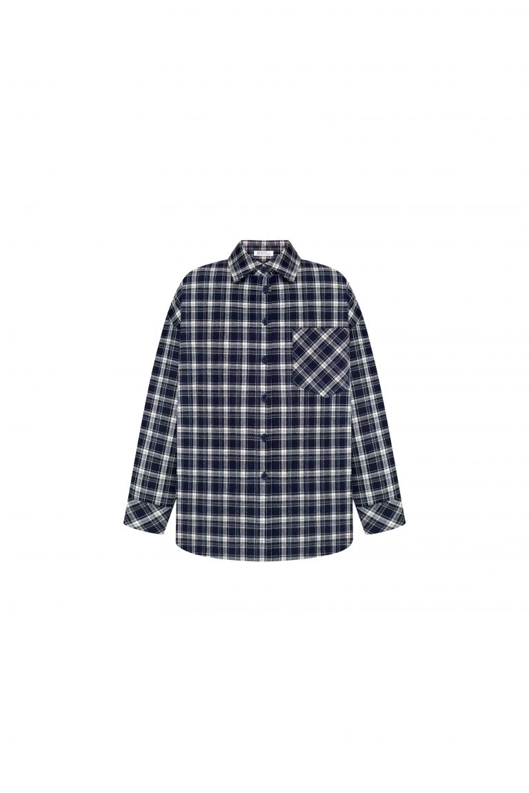Сорочка OPEN SHIRT темно-синя