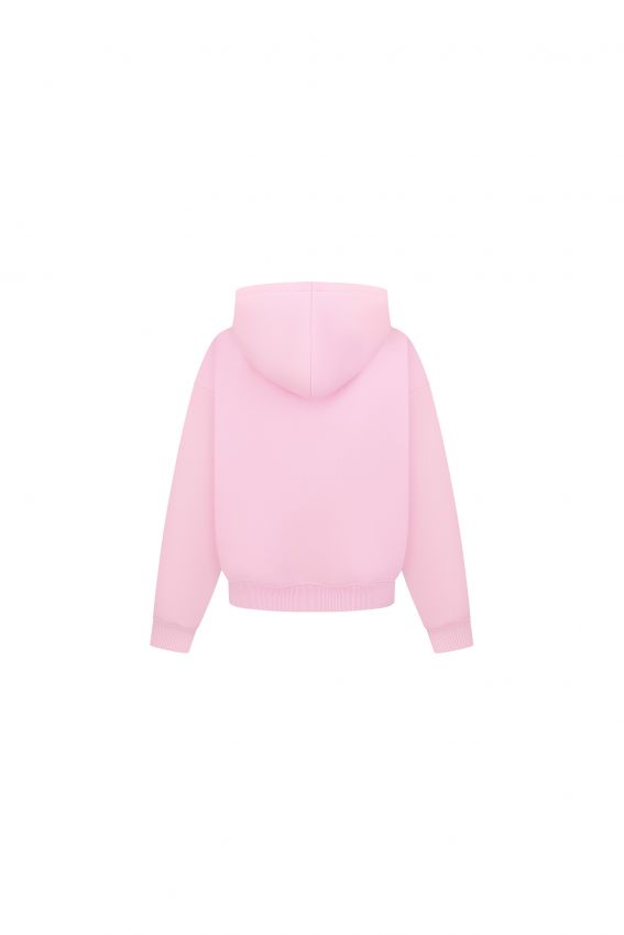Худі zip Angel рожевий