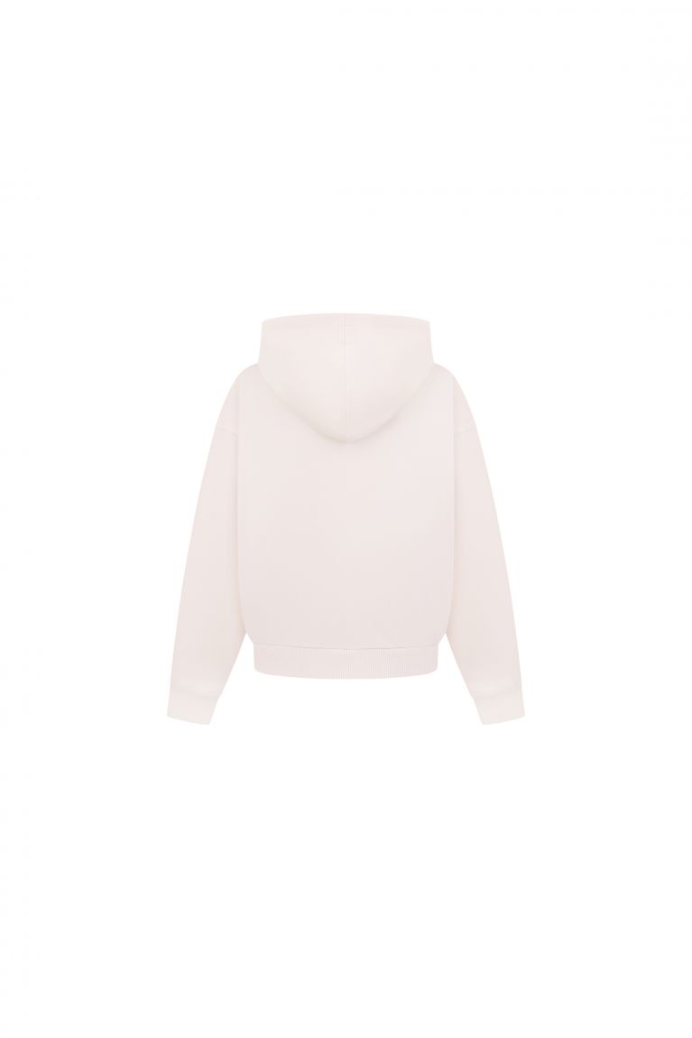 Худі zip Angel молочний