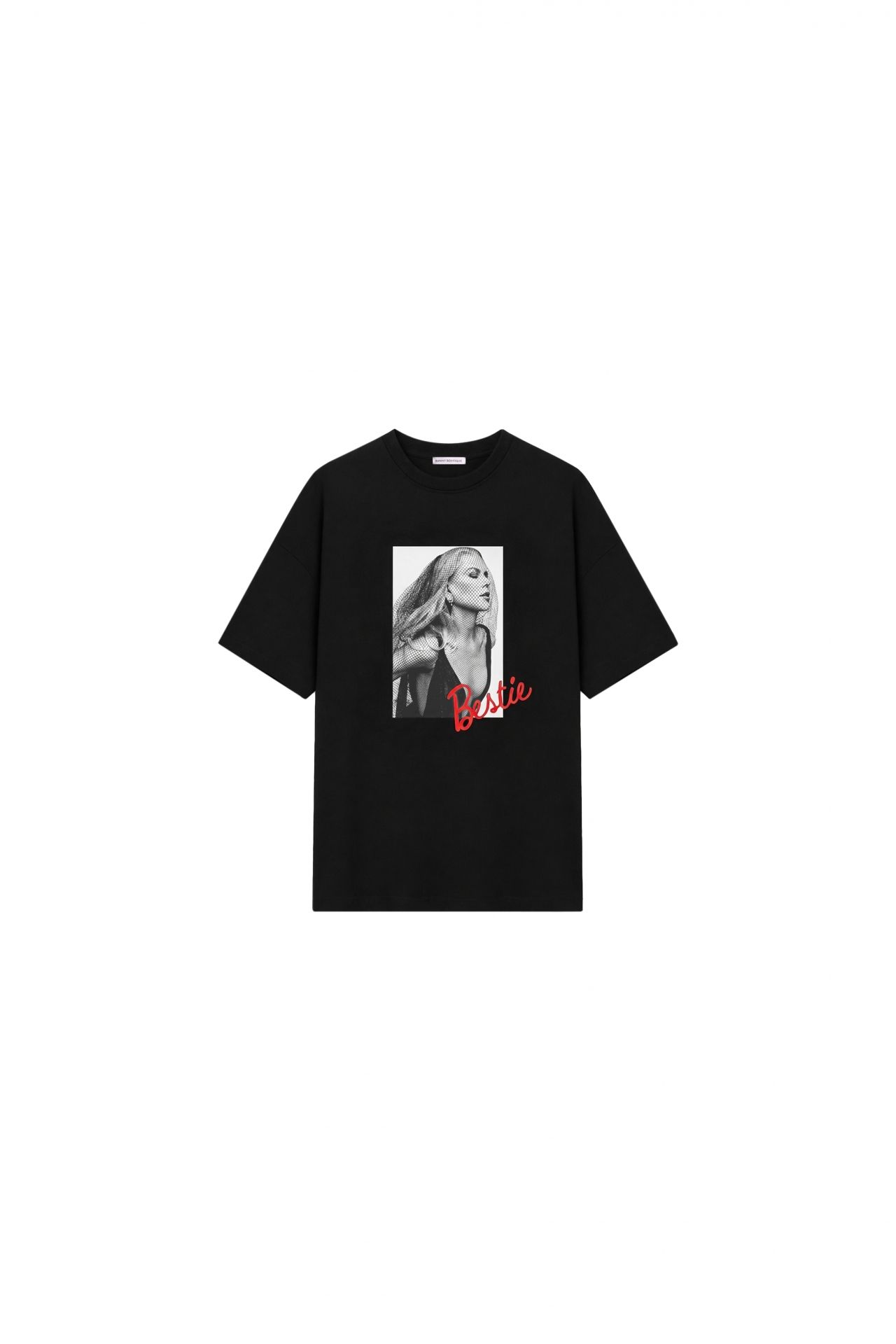 Футболка BESTIE чорна з принтом