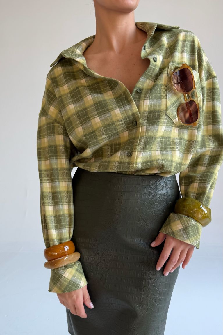 Сорочка OPEN SHIRT зелена