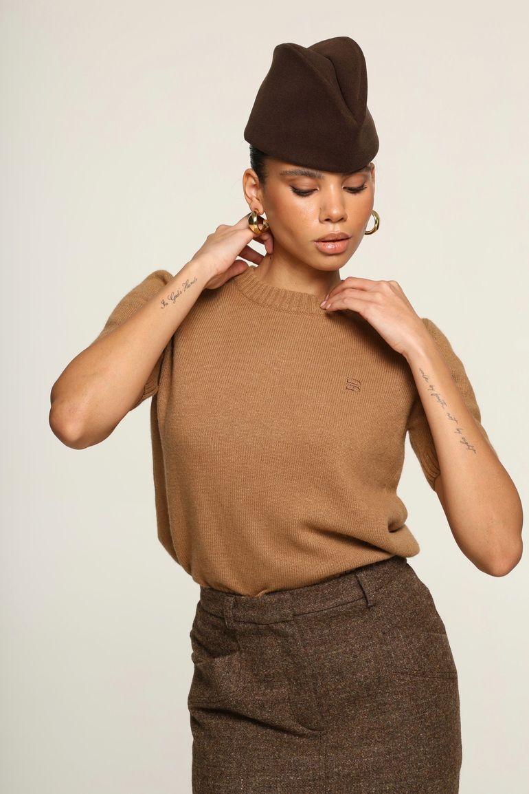 Футболка вовна кемел