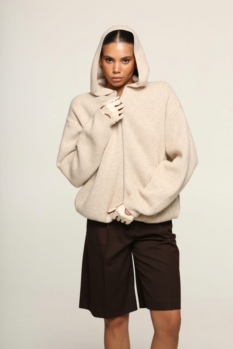 Кардиган в'язаний oversize беж