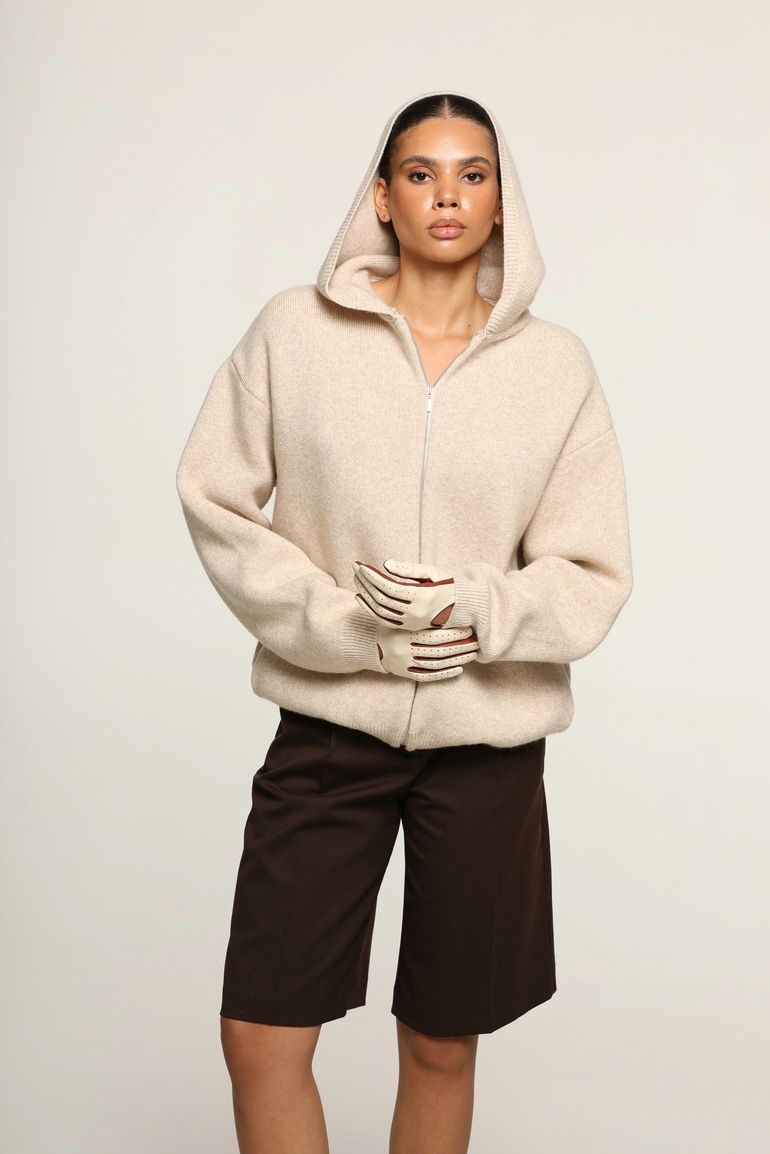 Кардиган в'язаний oversize беж