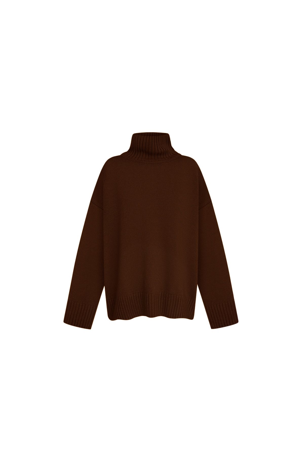 Светр вовна шоколадний