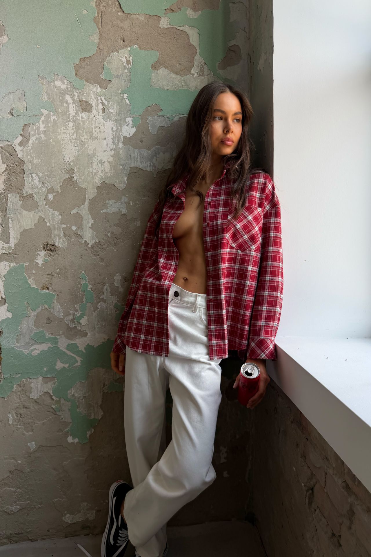 Сорочка OPEN SHIRT червона