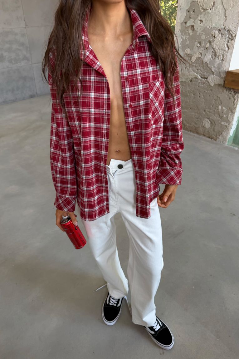 Сорочка OPEN SHIRT червона