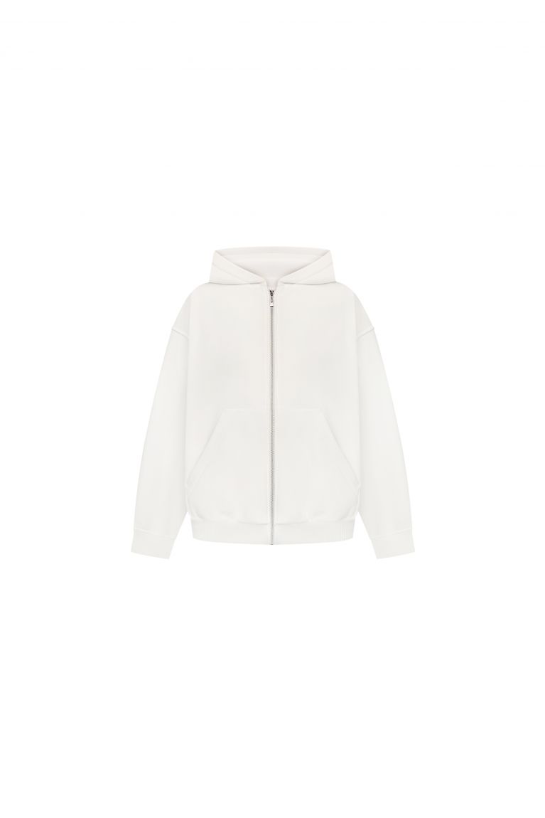 Худі zip тринитка 2026 молочний