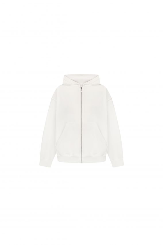 Худі zip тринитка 2026 молочний