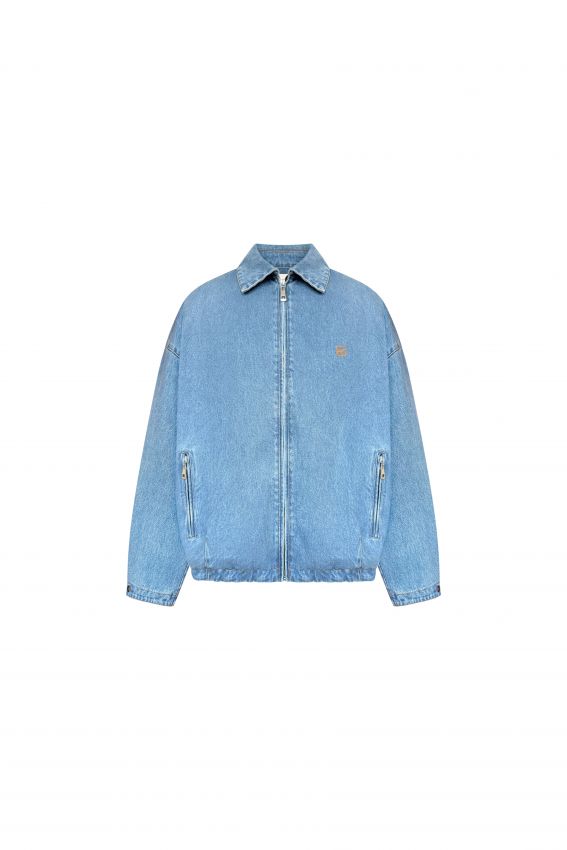 Бомбер джинс блакитний