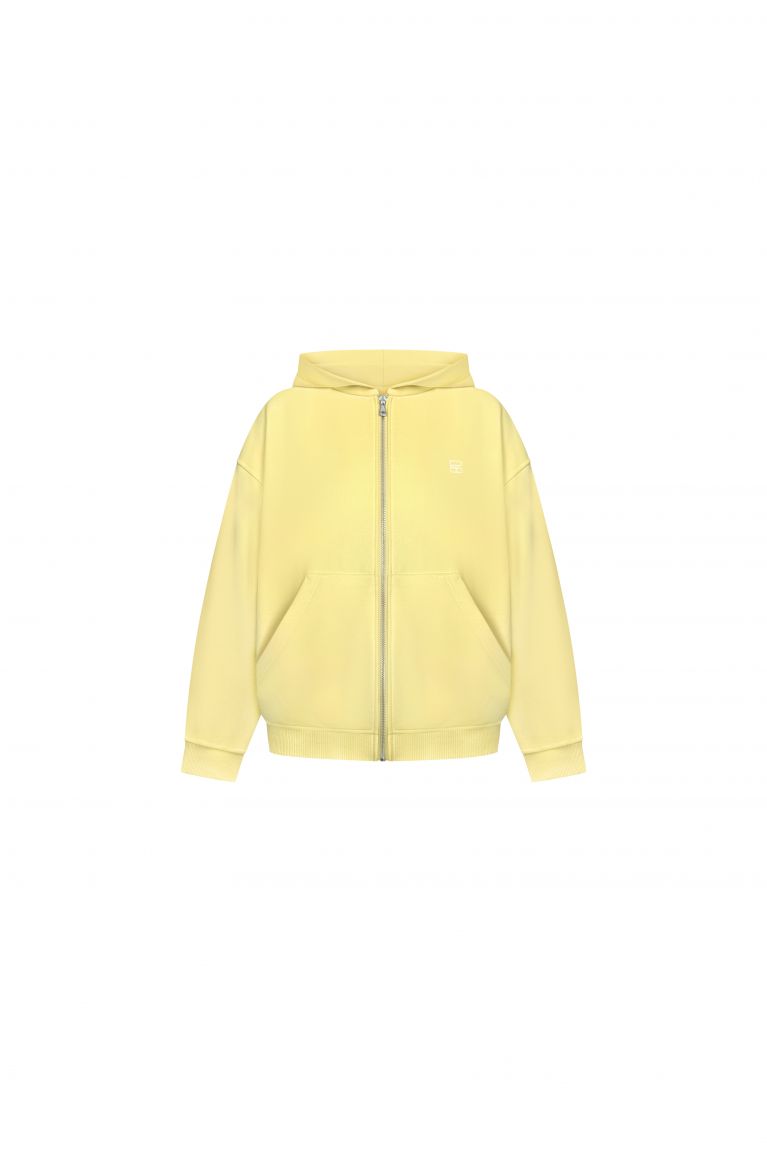 Худі zip тринитка жовтий