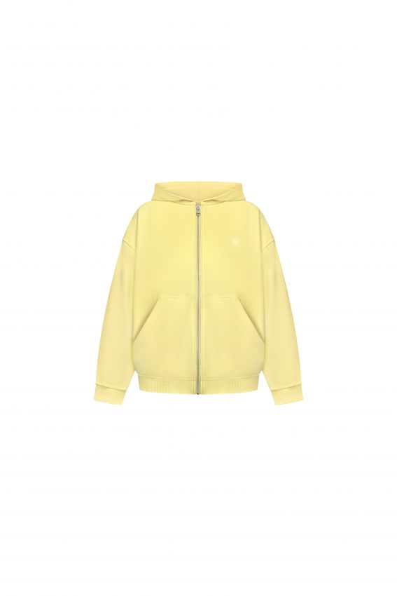Худі zip тринитка жовтий