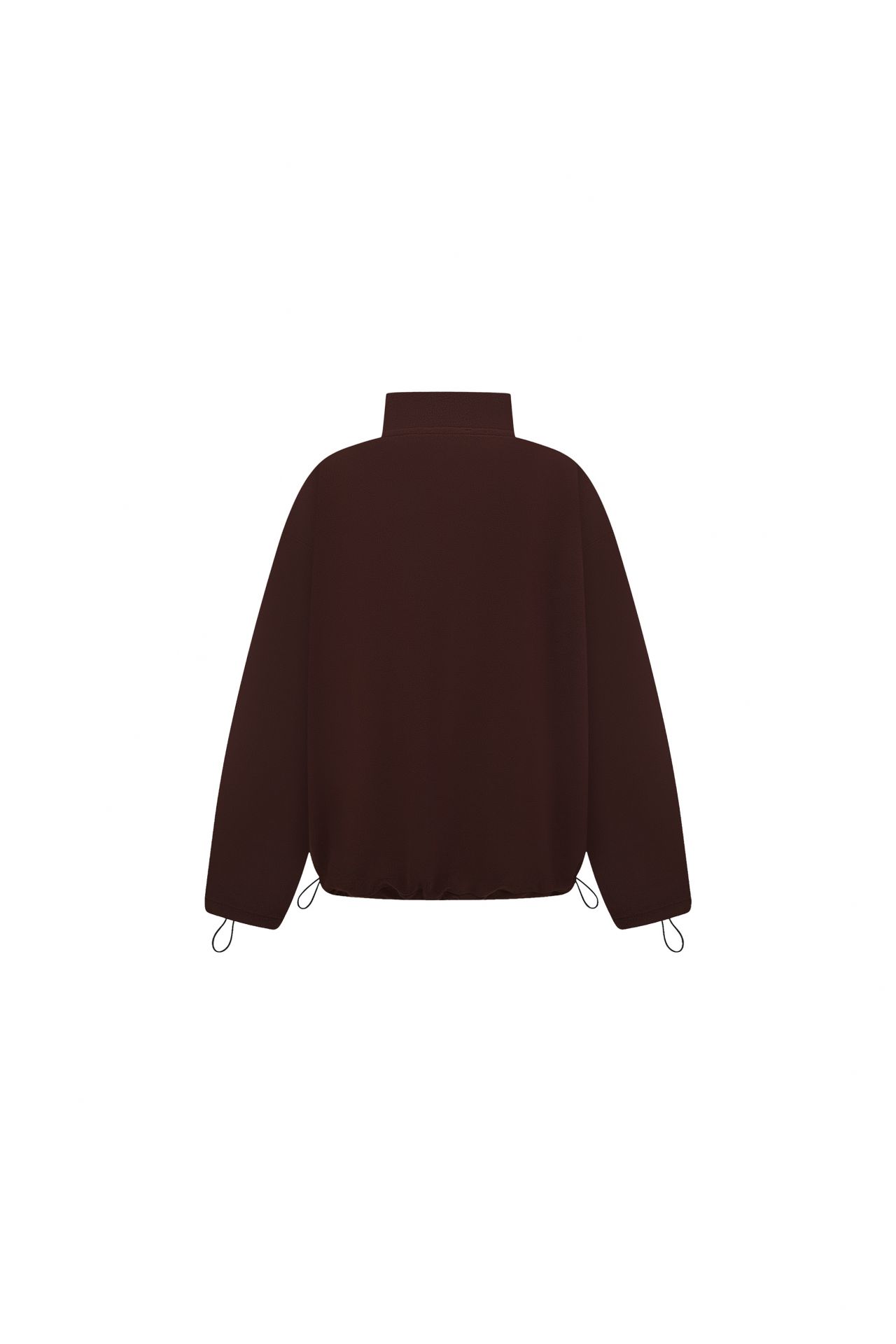 Кофта double zip фліс шоколад