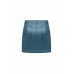 Mini skirt eco leather turquoise