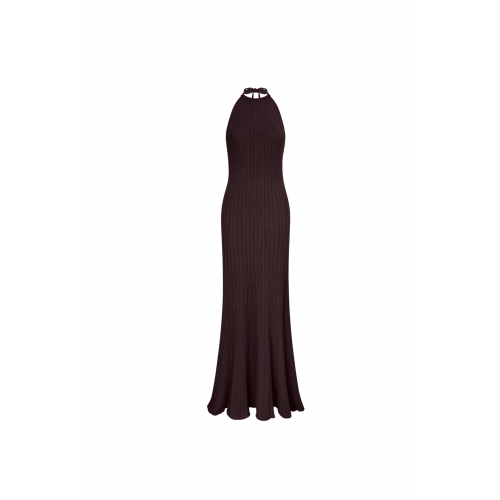 Vikki chocolate knitted dress