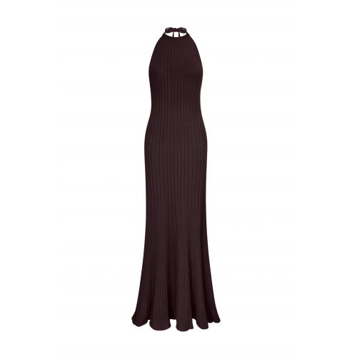 Vikki chocolate knitted dress
