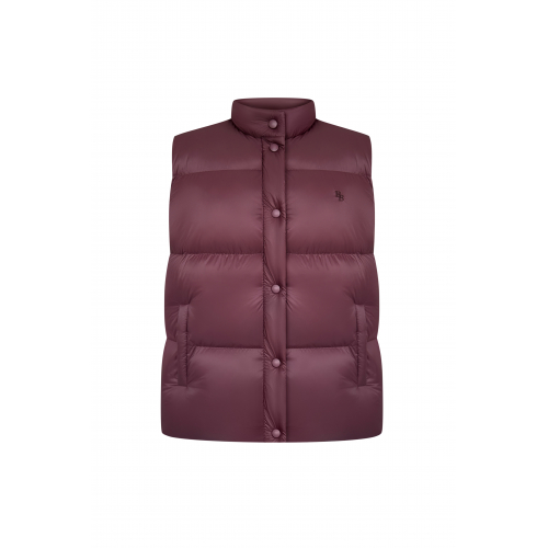 Burgundy puffer vest