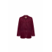 Jacket burgundy suede