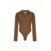 Heaven bodysuit long sleeve camel