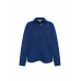 Long sleeve polo blue