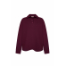 Long sleeve polo burgundy