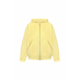 Hoodie zip three-strand yellow