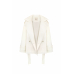 Short milk trench coat