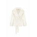 Short milk trench coat