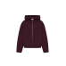 Knitted cardigan oversize burgundy