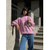 Pink oversize knitted sweater
