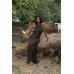 Vikki chocolate knitted dress