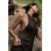 Vikki chocolate knitted dress