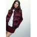 Burgundy puffer vest