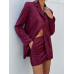 Jacket burgundy suede