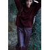 Street 2024 burgundy eco leather pants