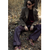 Street 2024 burgundy eco leather pants