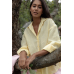 Shirt linen yellow