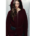 Knitted cardigan oversize burgundy