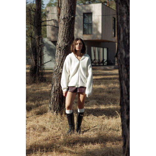 Кардиган в'язаний oversize молоко