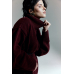 Sweater wool burgundy maxi