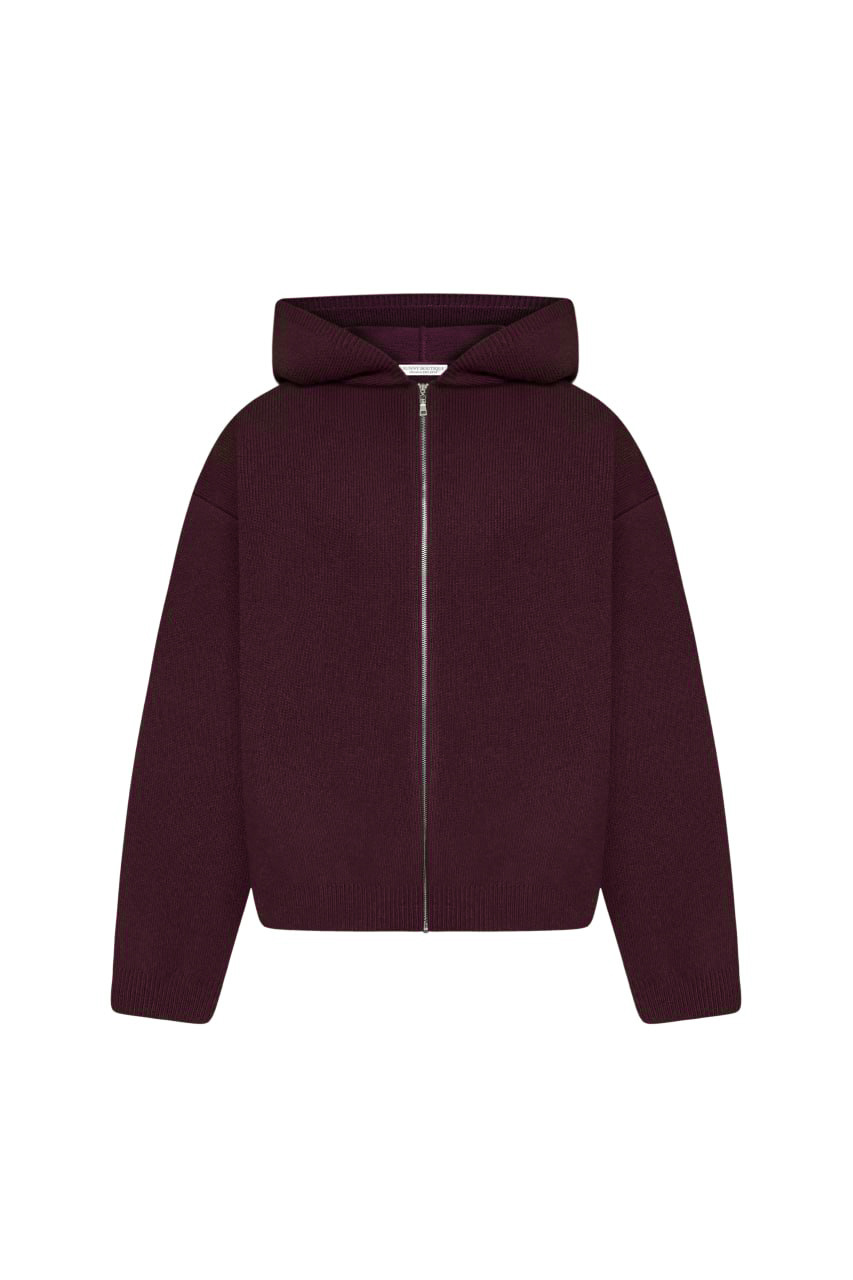Кардиган в'язаний oversize бордо